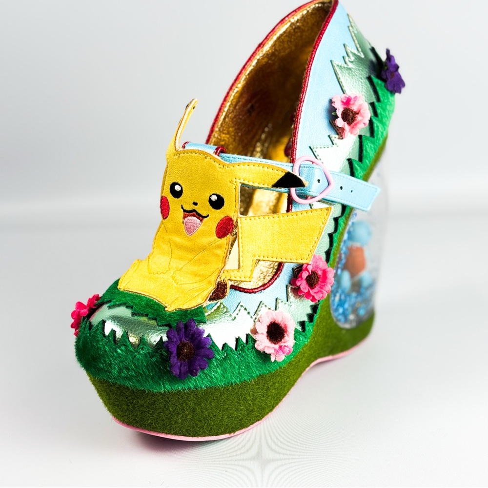 Irregular Choice “Journey On” Pokémon Terrarium Wedge Heels – Squire Evee - Picture 9 of 10